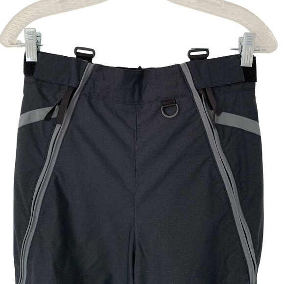 The North Face Womens M Black Waterproof Nylon Ski Pants With Reflective Stripes - Picture 5 of 9